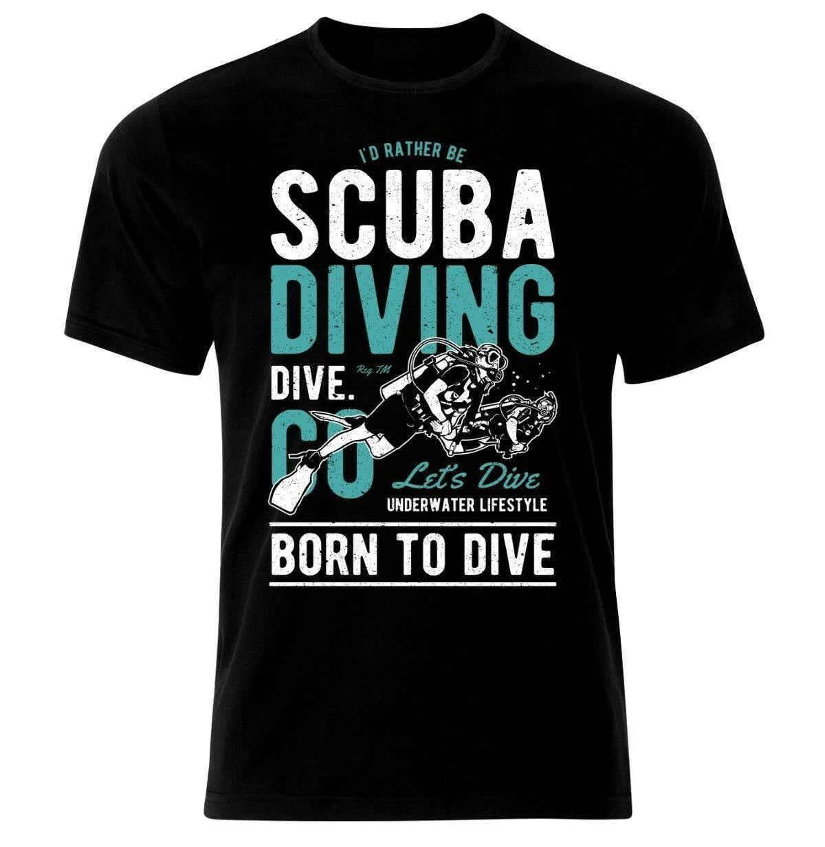 

Diving Men's Summer Cotton O-neck T-shirt New