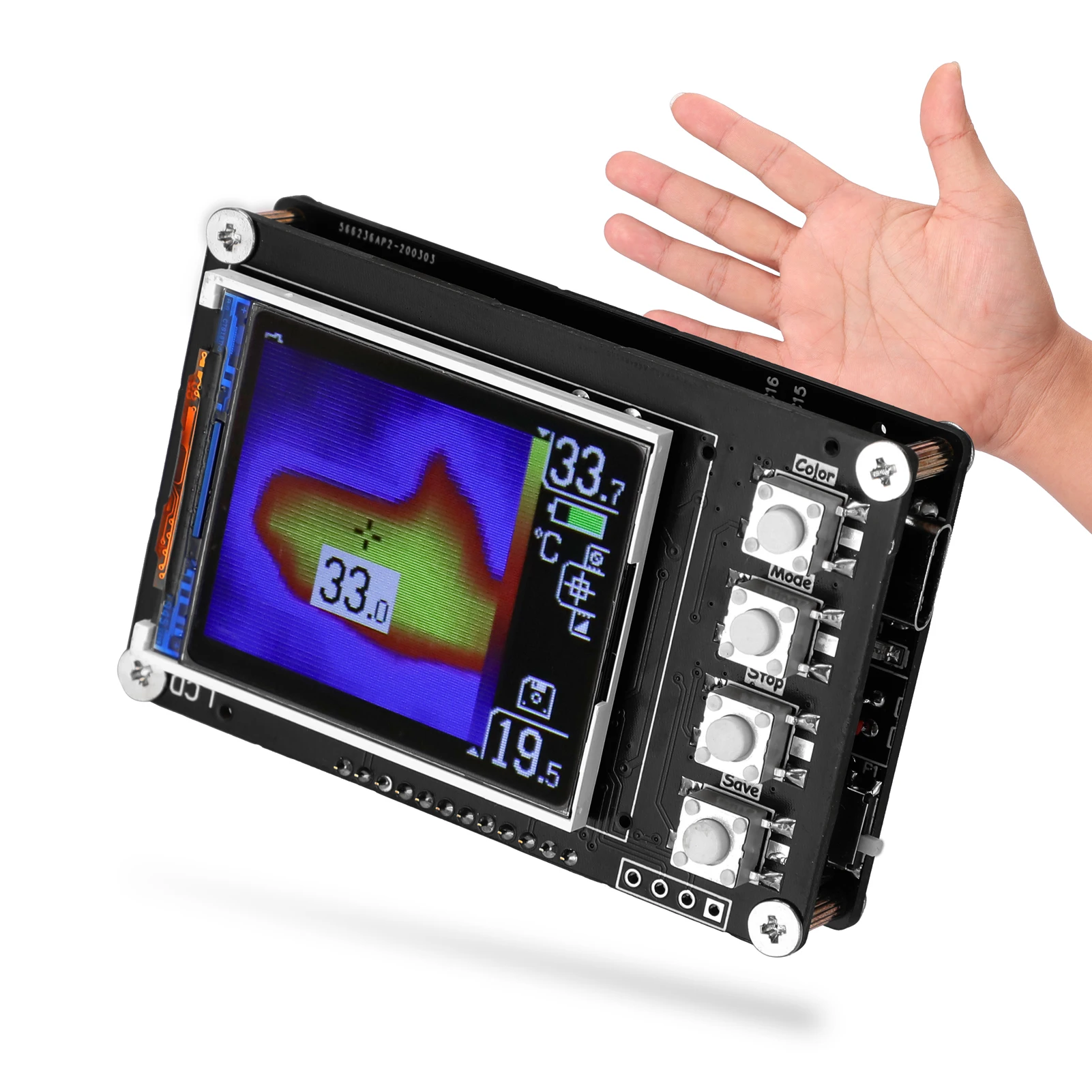 

Simple Thermal Imager AMG8833 Sensors 1.6 Inch TFT Display Screen 10Hz Data Refresh Rate Thermal Imager