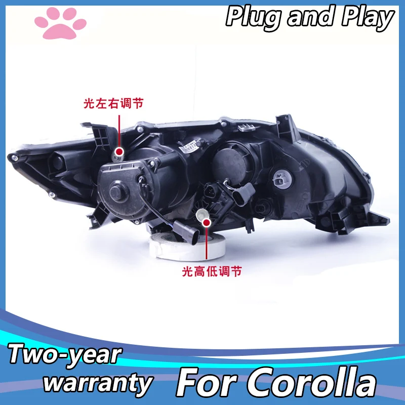 

Car Styling Head Lamp for Toyota corolla Headlights 2011-2013 LED Headlight Xenon LED DRL crolla Headlight assembly