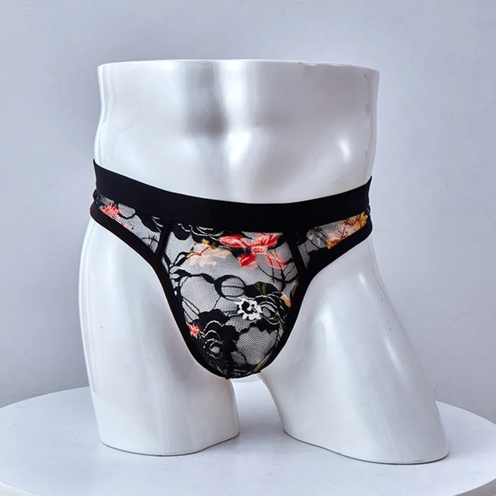 

U Convex Big Pouch Briefs Men's Sexy Underwear See Through Underpants Low Rise Breathable Panties Mens G-strings Pouch Bikini