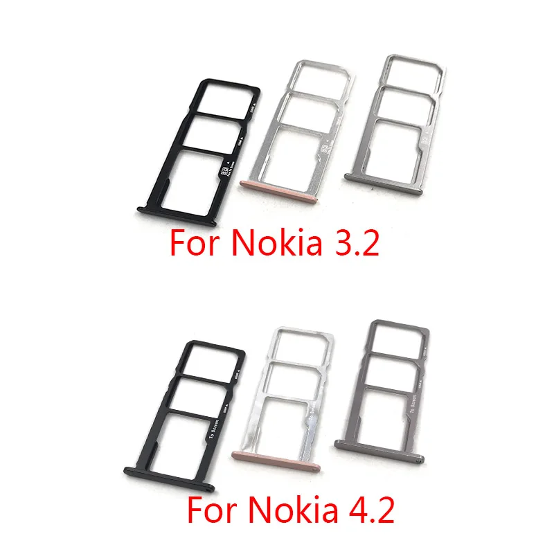 Держатель слота для SIM карты запасная часть Nokia 3 2 4 2|Корпусы и рамки мобильных