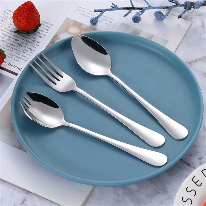 

Cutlery Tableware Dinnerware Table Forks Flatware Set Tableware Spoon Stainless Steel Cutlery Set