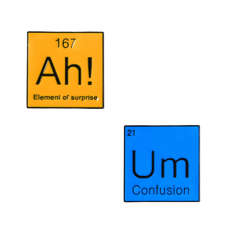 Специальный выпуск Периодическая таблица эмалированные шпильки смешные Ah! Um Science