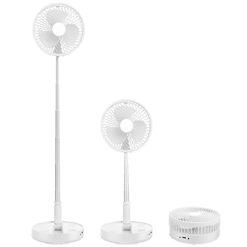 

With The Speaker Function Desktop Bluetooth Speaker Fan USB Charging Fan Silent Telescopic Adjustable Folding Floor Fan