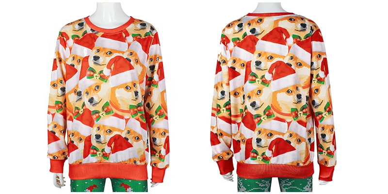 LISCN Christmas Man women Ugly Christmas Sweater Couple Watching Clothing Unisex Lovers for Men Autumn Winter New