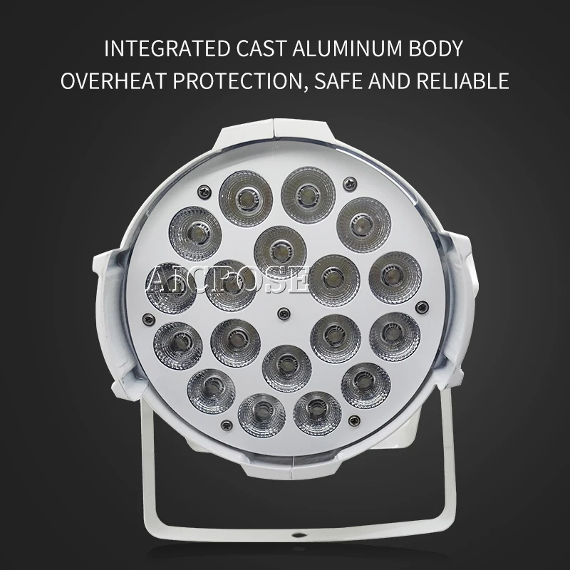 

6pcs/lots 18*10w Light Aluminum LED Par 18x10W RGBW 4in1 LED Par Can Par 64 led spotlight dj projector wash lighting stage light