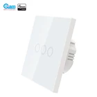 Настенный выключатель NEO COOLCAM Smart EU, 3 группы, сенсорный выключатель, автоматизация дома, Z-волна, беспроводной умный выключатель света