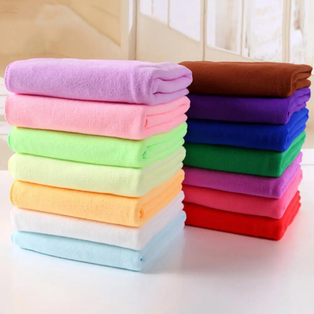 

Water Absorbent Microfiber Soft Car Washing Solid Color Fast Drying Hand Towel Car Accessories