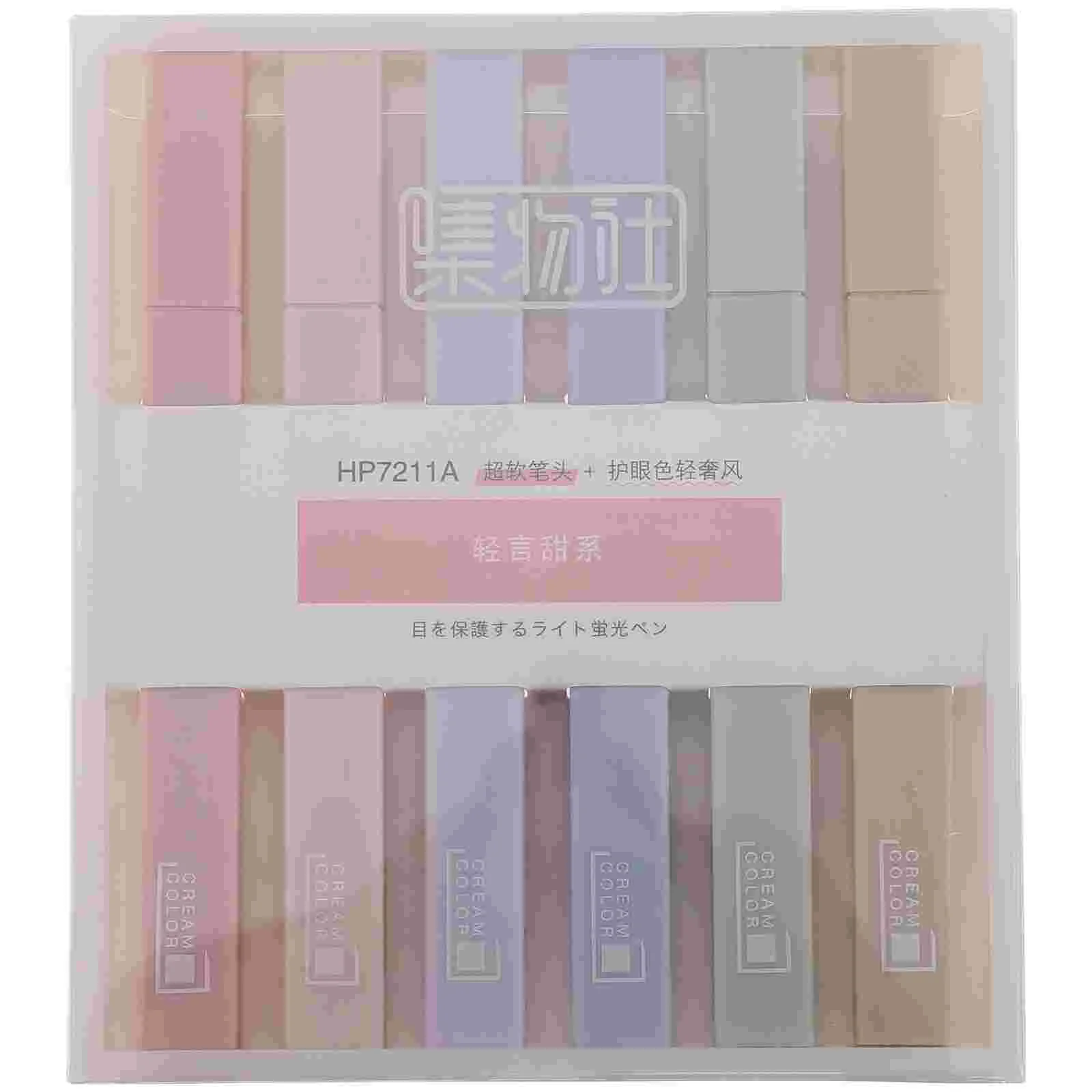 

6Pcs Highlighters Oblique Head Highlighters Marking Drawing Pens Fluorescent Pen