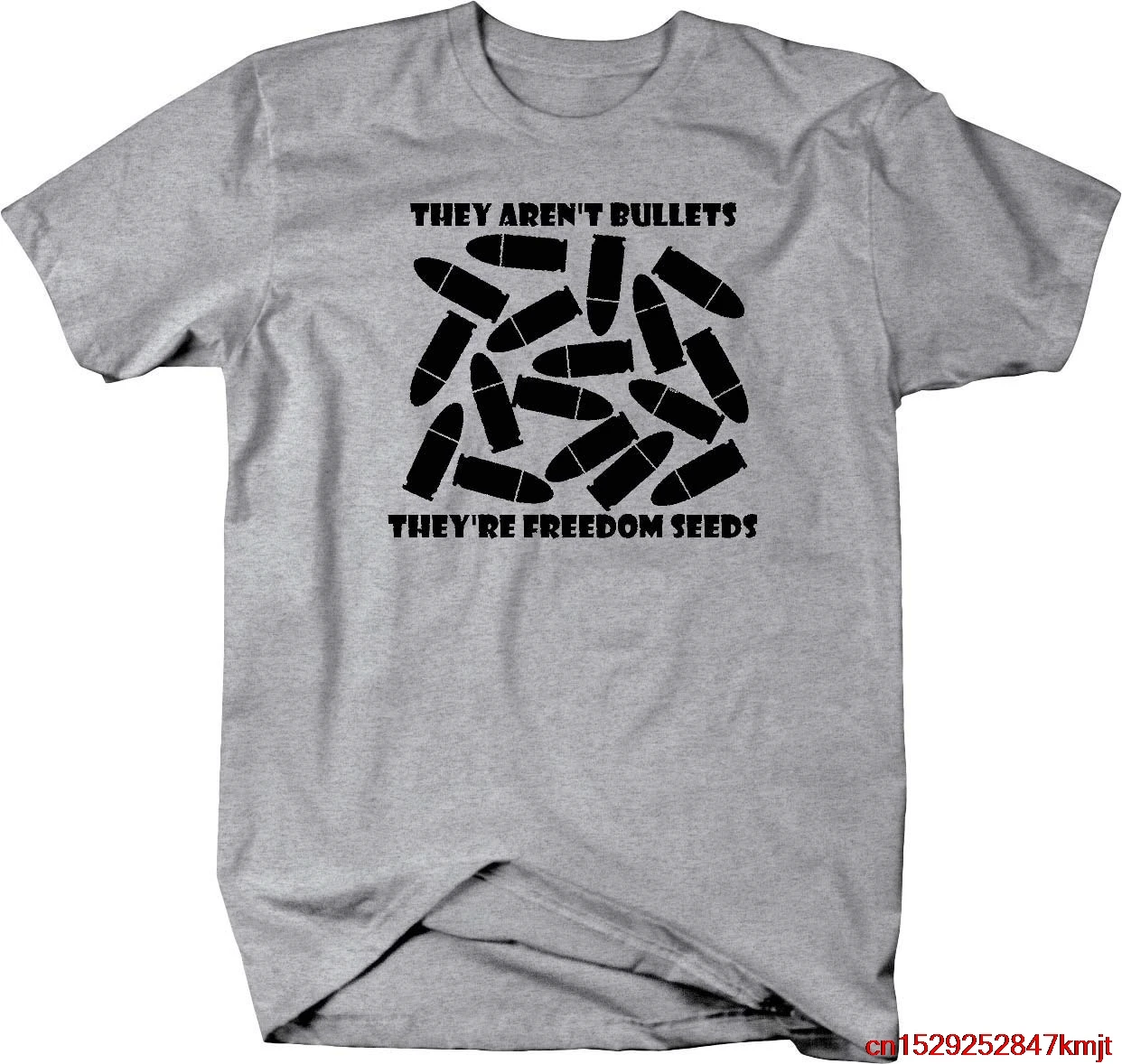 FGHFG они не пули семена свободы патроны забавные 2A тактический 9 мм Футболка 2XL| |