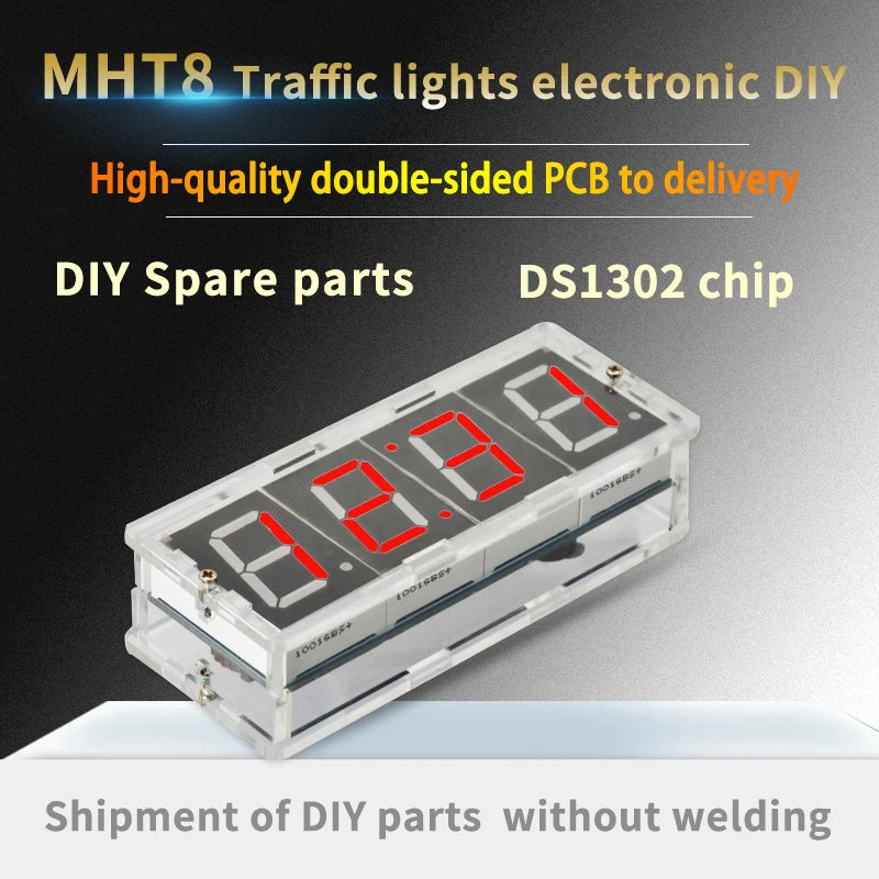 MHT 8 Электронные Наборы сделай сам 1 дюймовые часы цифровая трубка светодиодный