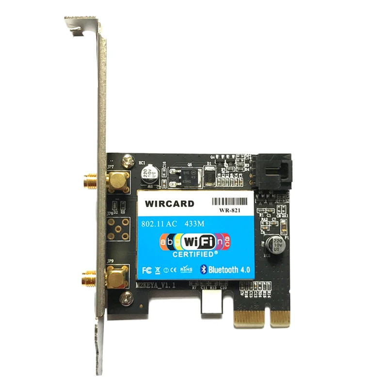 Двухдиапазонная беспроводная карта Wlan Wi Fi Bluetooth 433 Мбит/с 802.11A/B/G/N/Ac 2 4/PCI EX1 BT 4 0 для