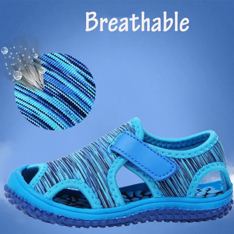JACKSHIBO детские летние водные сандалии для мальчиков и девочек мягкая Нескользящая