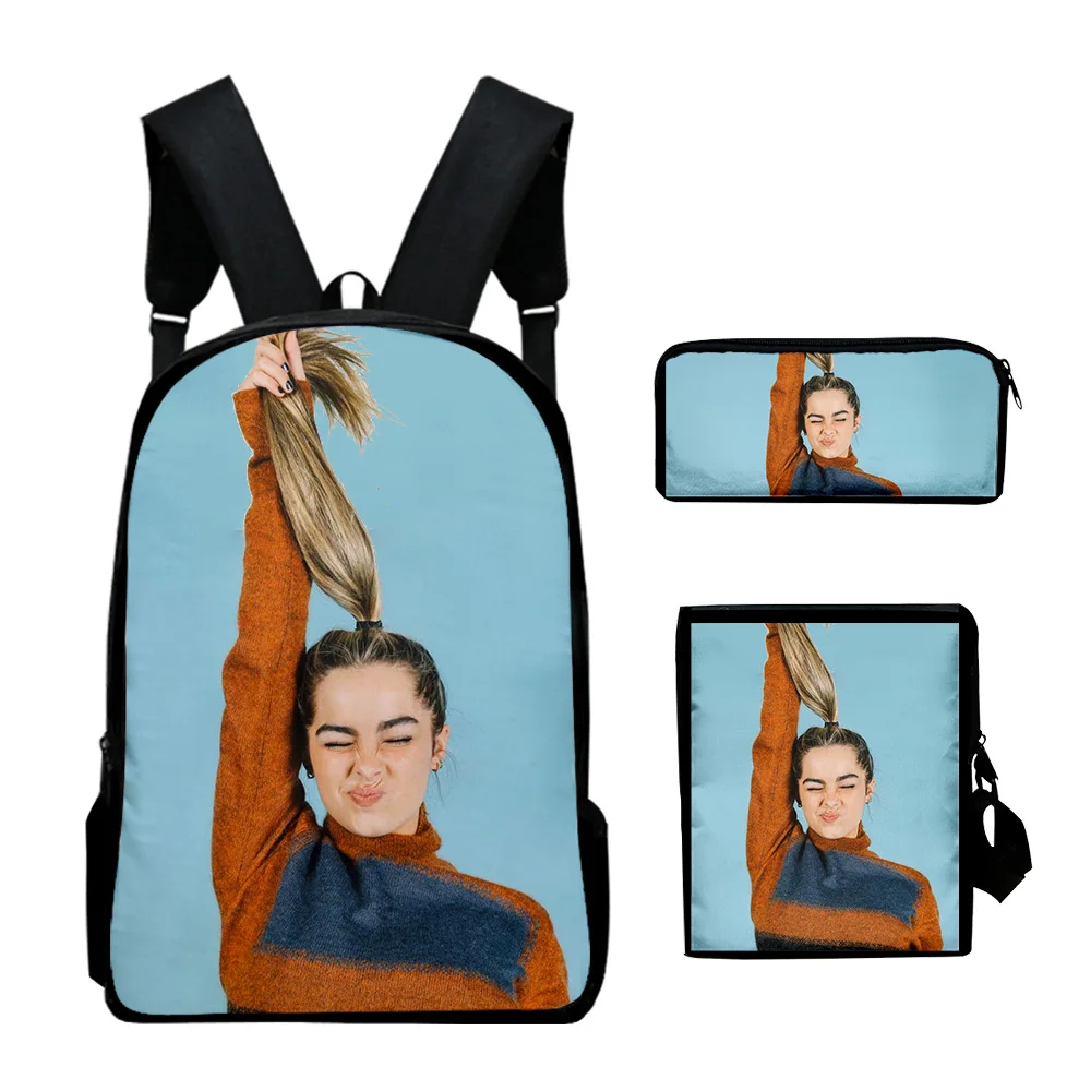 Комплект из 3 предметов с рюкзаком addison rae merch легкая Молодежная школьная сумка 3D