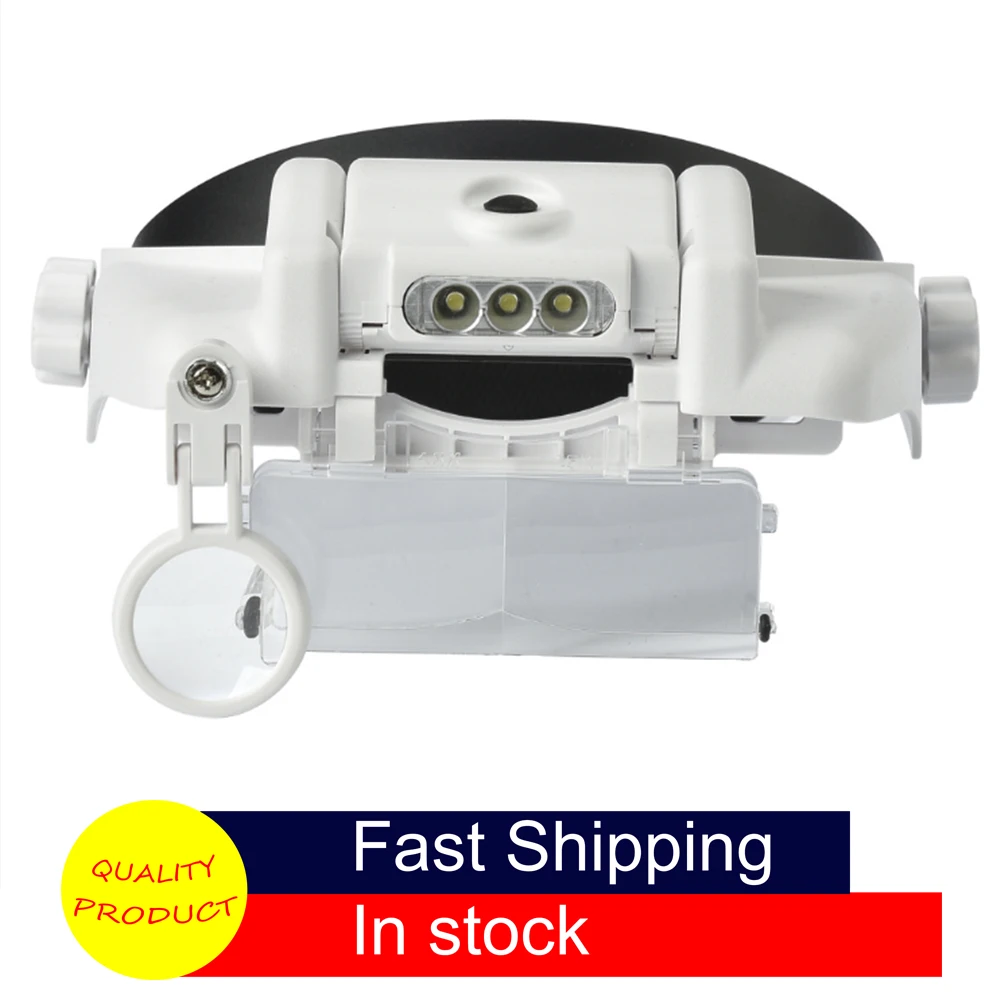 Увеличительное стекло увеличительное со светодиодной подсветкой 1.5x 2x 8x 3.5x 9.5x 11.5x