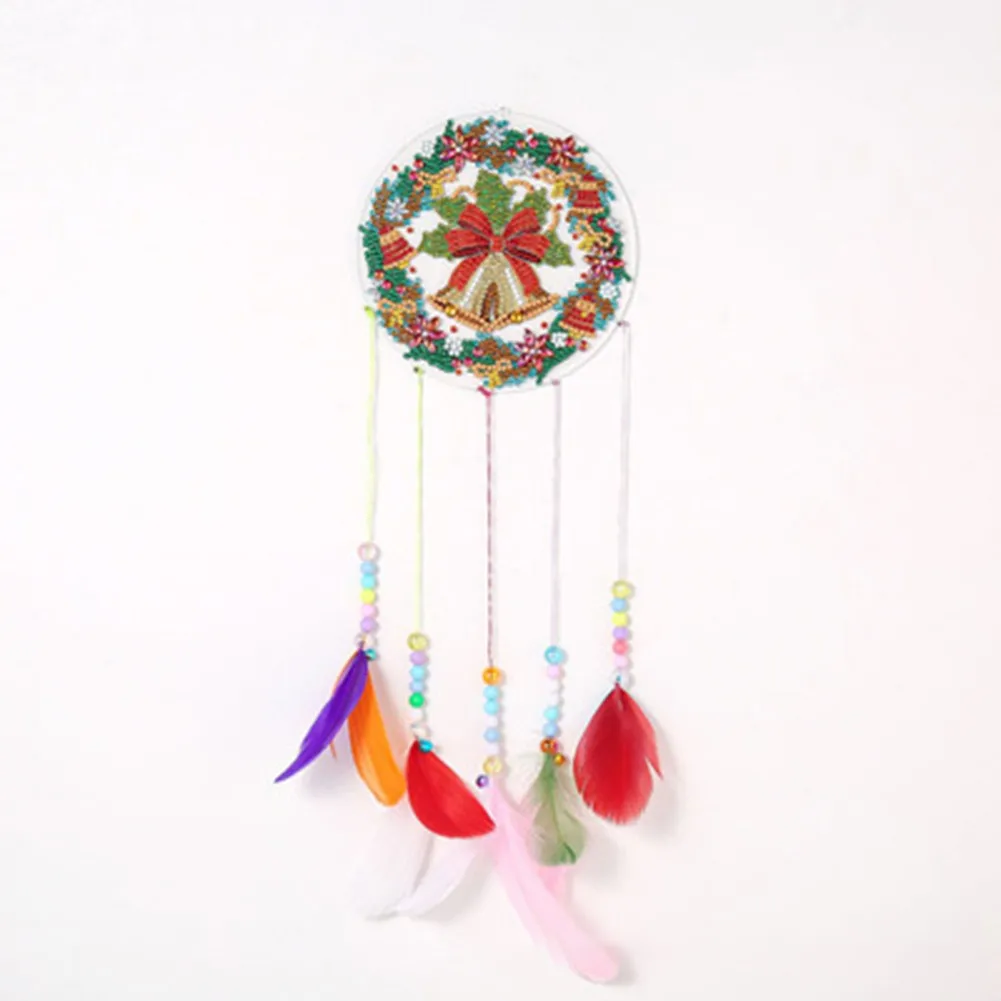 

DIY Diamond 5D Painting Wind Chime Pendant Catchers Kit Rhinestone Hanging Wall Balcony, Kitchen, Nursing Room, Bedroom Decor