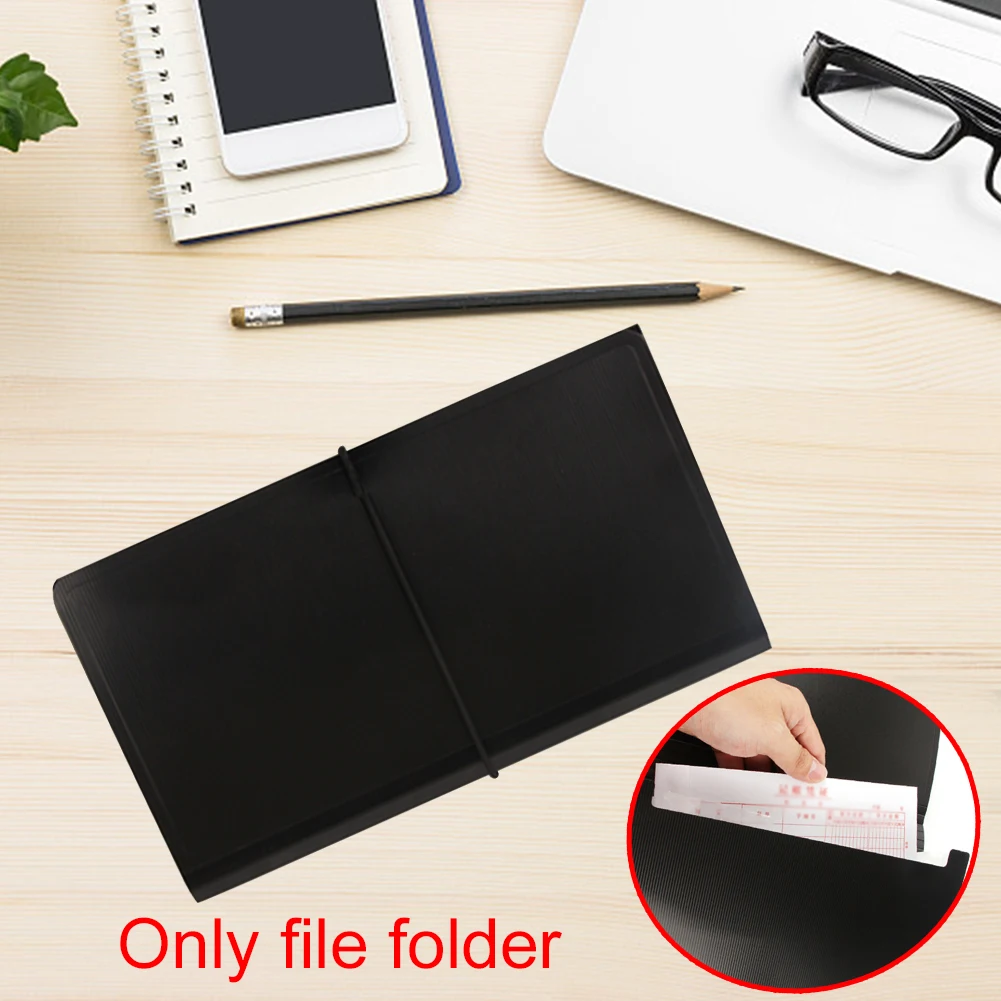 

Fireproof Expanding Business Office School 13 Pockets Document Organizer Receipts File Folder Large Capacity Portable A4 Size