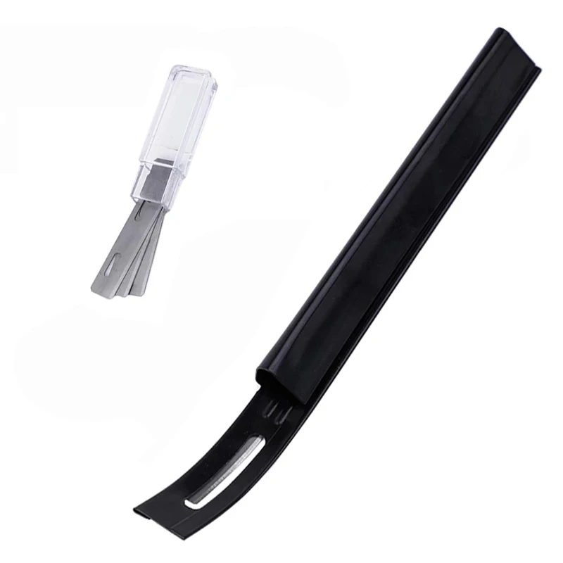 

LMDZ 1Pc Leather Cutting Tool,Iron Safety Beveler Skiver with 3 Blades,Leather DIY Craft Tool for Leather DIY Project