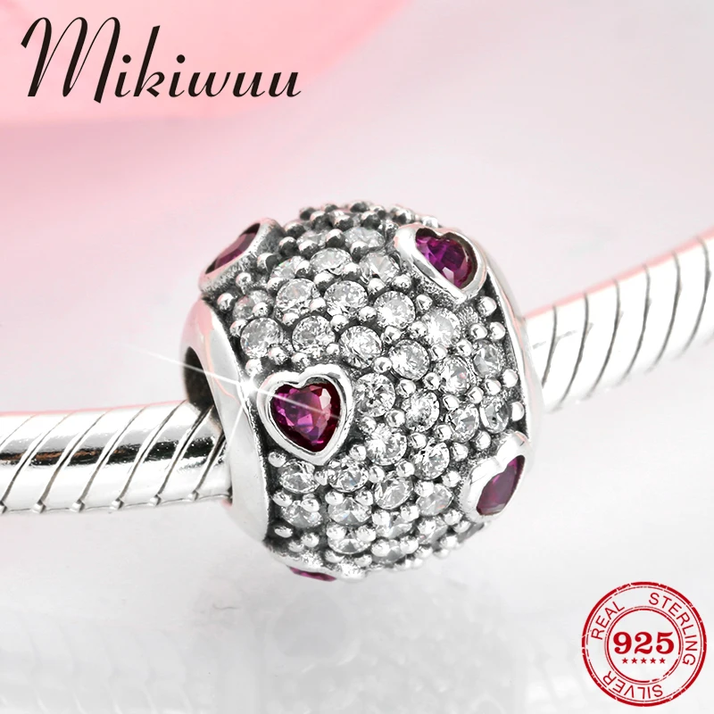 Женский браслет из серебра 925 пробы с подвесками|Ювелирные шармы| |