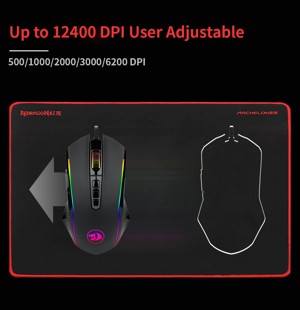Игровая мышь Redragon M910 Chroma высокоточная программируемая с режимами подсветки RGB