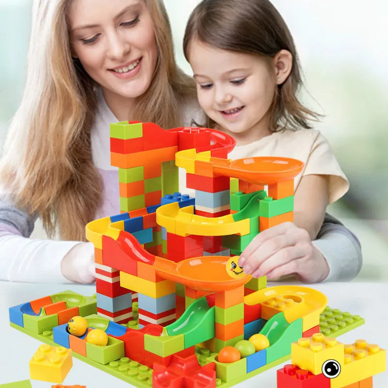 Детские 330 шт. трековые блоки гоночный бег совместимые с LegoINGly строительные набор