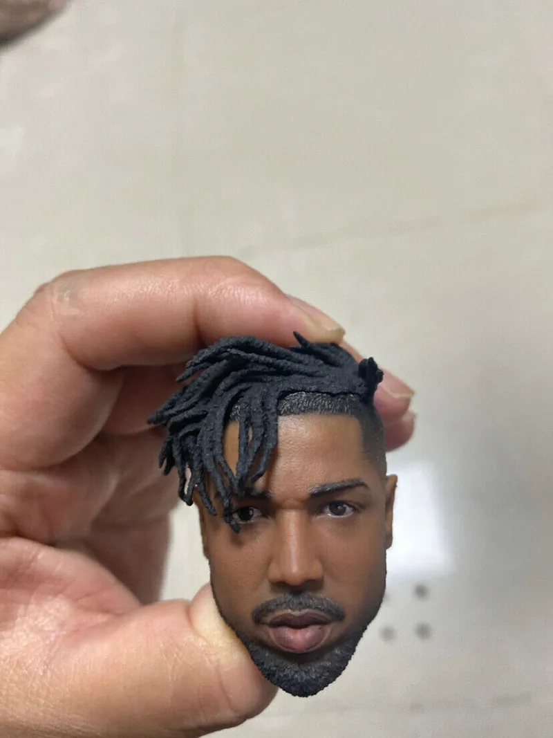 

Женская голова 1/6 Chadwick Boseman из ПВХ, Мужская голова солдата, резьба подходит Для 12-дюймового черного тела