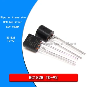 5pcs Original BC182B 182B BC182BRL1G TO-92 50V0.1A NPN bipolar transistor universal amplifier triode