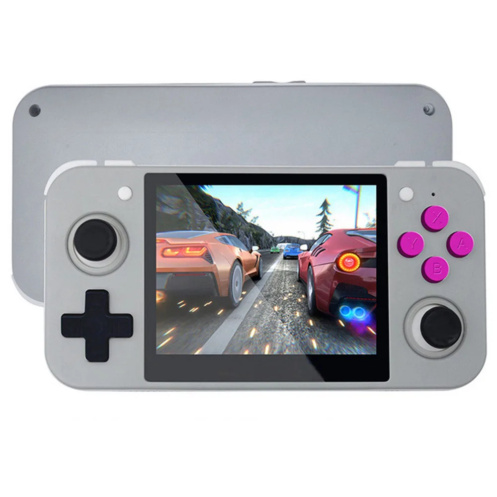 Online Mini 3,5 Zoll HD IPS Bildschirm Retro Spiel Konsole RG350 Linux System 16G + 128G TF Karte Handheld Video Game Controller Joystick