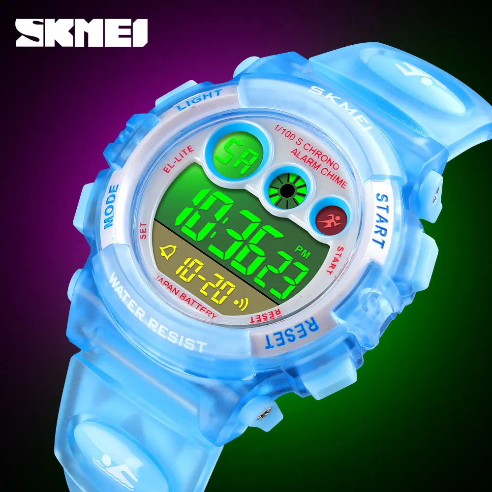 

SKMEI Fashion Digital LED Watches Children Watches Sports Boy Girl WatchAlarm Waterproof Date Electronic Digital Wristwatches