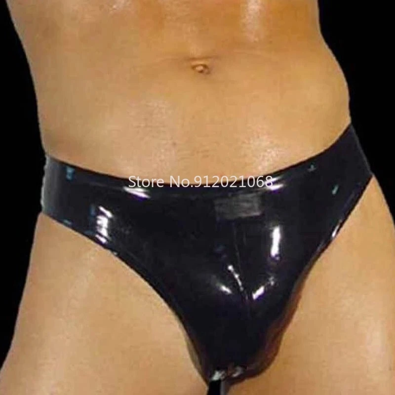 

Handmade Men's Latex Rubber Underpants Briefs Underwear Gummi 0.4mm Panties