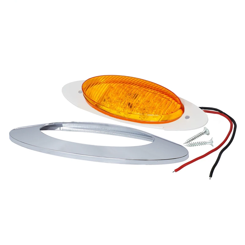 

Accessory Side Marker Lights Parts 6.5" Replacement Amber 16LED Trailer