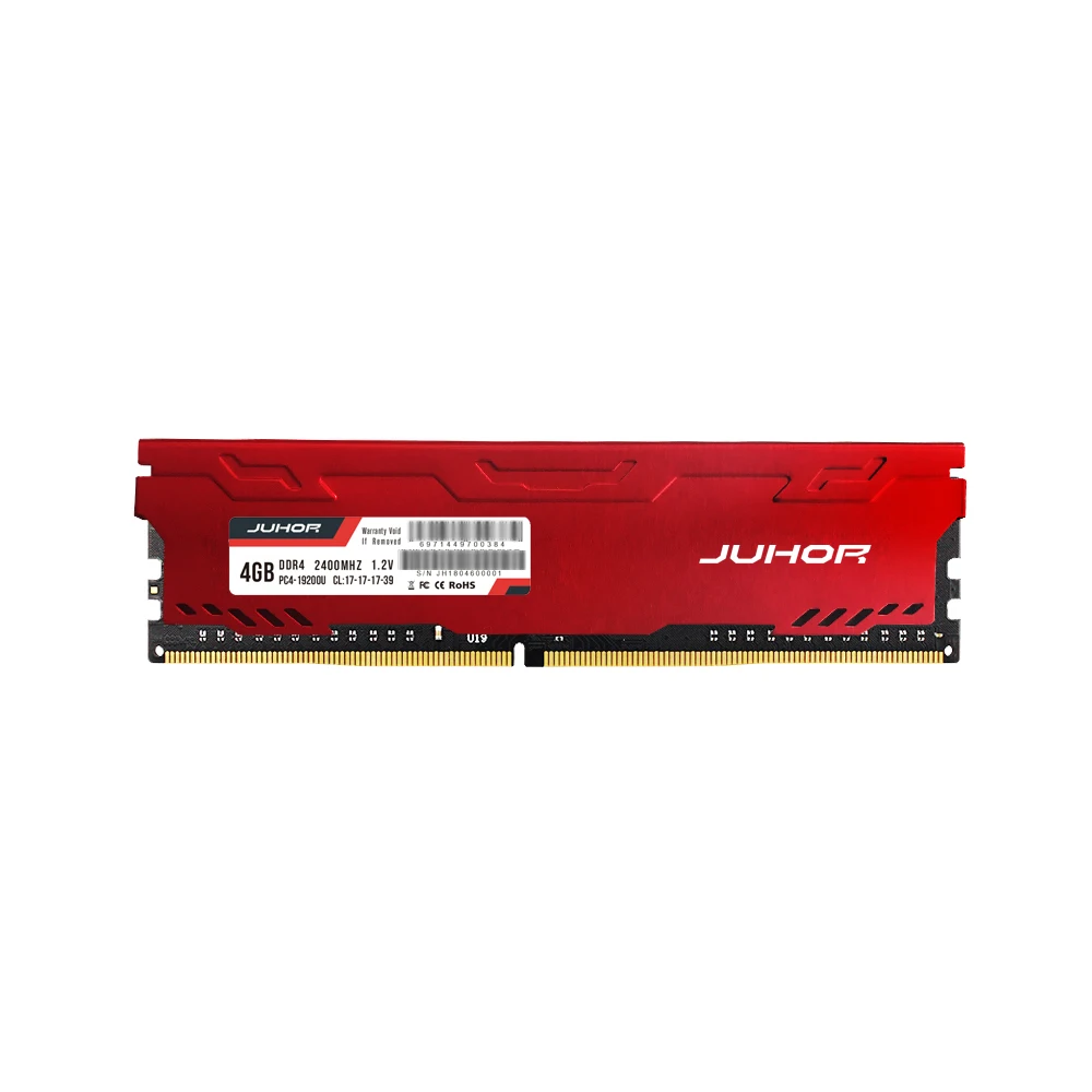 

Оперативная память JUHOR DDR4, 2400 МГц, 1,2 В, 4 Гб, для настольных ПК, с низким энергопотреблением, широкая совместимость