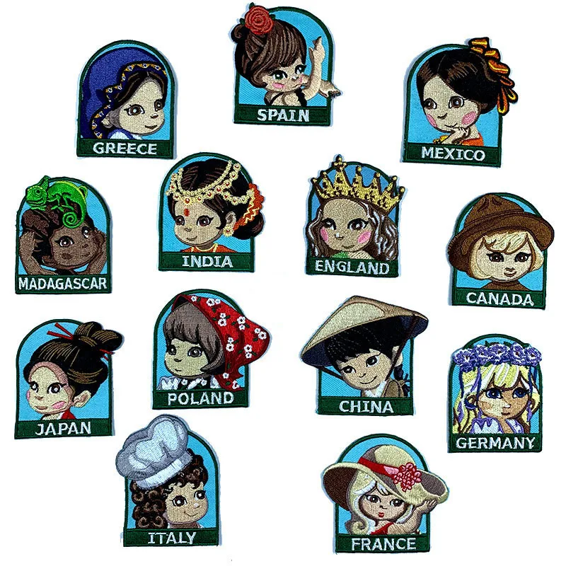 Красивая детская одежда с вышитыми рисунками для девочек Аксессуары из стран