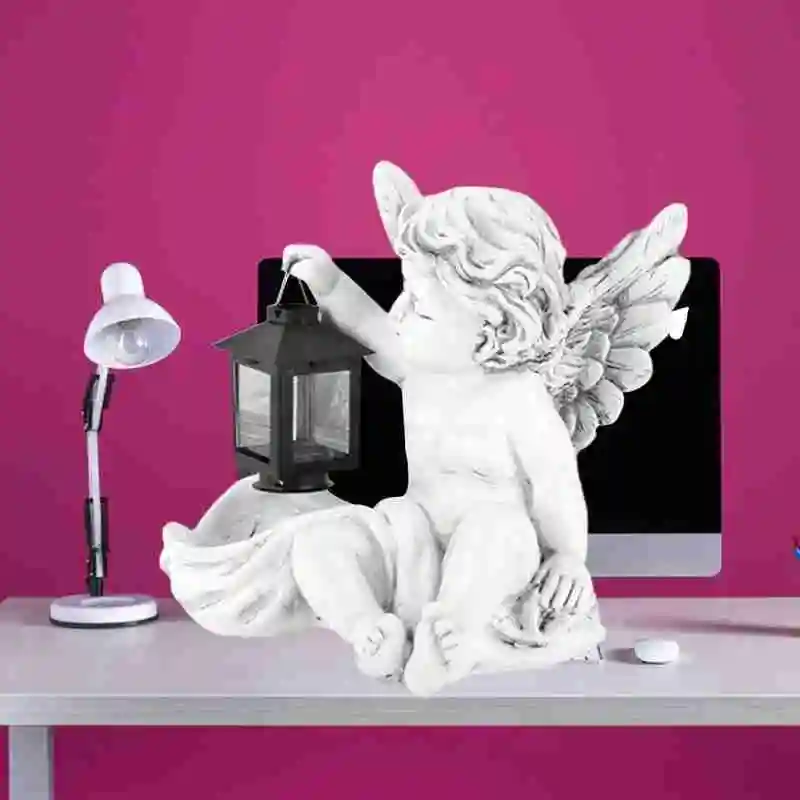 

Solar Angel Light Resin Material Hand-painted Craft Courtyard Decorative Garden Lighting A2E7