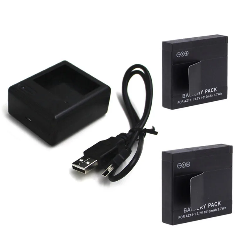 

Аккумуляторная батарея 3,7 в 1010 мАч и зарядное устройство с 2 слотами USB для Xiaomi Yi XiaoYi 1 4k Sport Action Camera DV Cam аксессуары