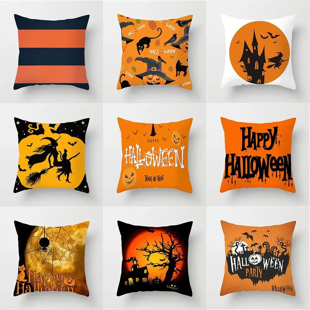 

Наволочка для дивана на Хэллоуин вечерние с изображением тыквы