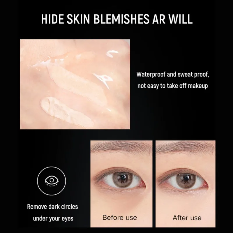 6 color Крем для макияжа лица осветляет цвет кожи покрытие пятен водонепроницаемый