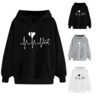 Женские толстовки, женские толстовки большого размера, женское платье с длинным рукавом, повседневные женские пуловеры с капюшоном и карманами, одежда, топы #4