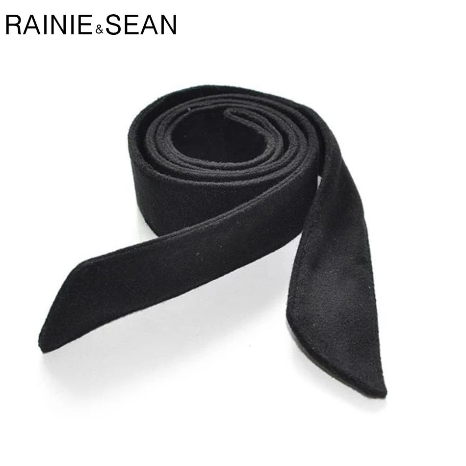 Ремень RAINIE SEAN бархатные пояса Женский зимний однотонный с бантом красный черный |