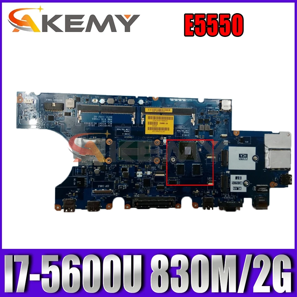 

Akemy Новый LA-A913P для Dell Latitude E5550 материнская плата I7-5600U CN-0DWVYV DWVYV T76D5 материнская плата 100% тестирование