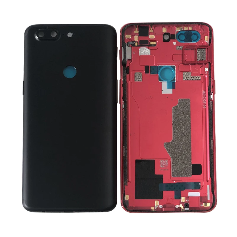 Axisinternational для OnePlus 5 A5000 One Plus 5T A5010 Задняя крышка батареи+ боковые кнопки питания+ стеклянная вспышка объектива+ лоток для sim-карты