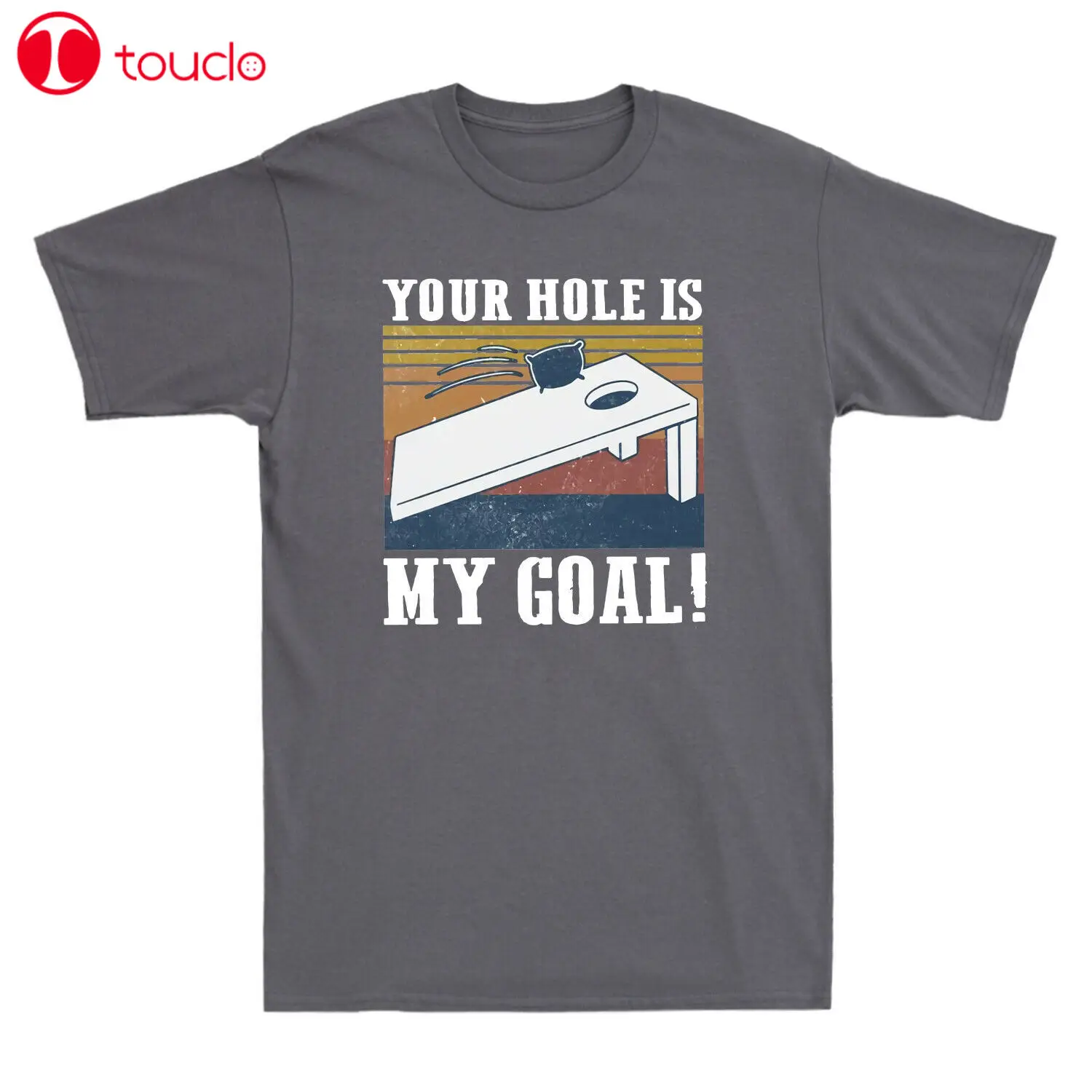 

Your Hole Is My Goal Bed Vintage Funny Gift Men'S T-Shirt Cotton Novelty Tee Unisex Women Men Tee Shirt