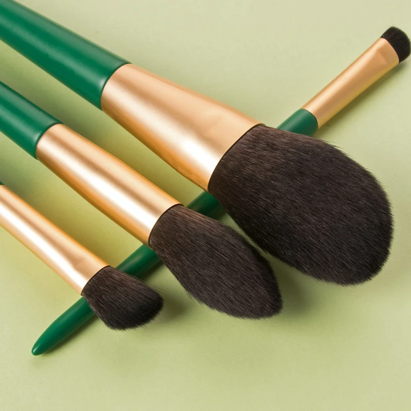 

12PCS Makeup Brushes Set Powder Blusher Foundation Make Up Blending Eye Shadow Brush Green Beauty Tools Cosmetic Kit