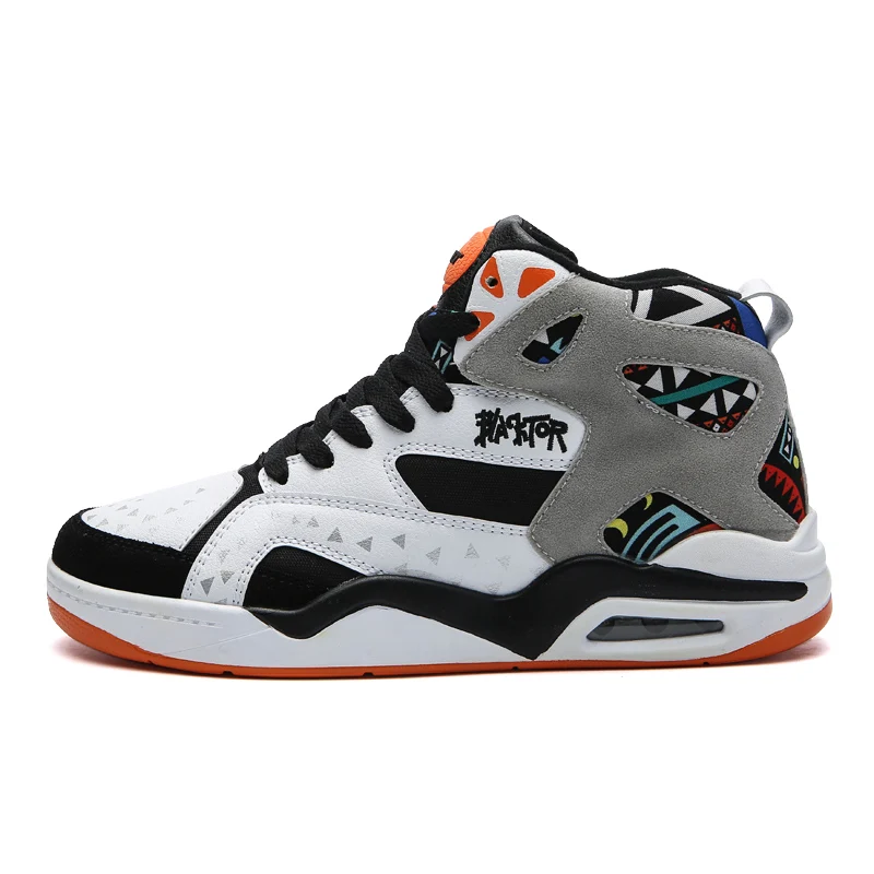 Осенне зимние высокие баскетбольные кроссовки большого размера резиновая