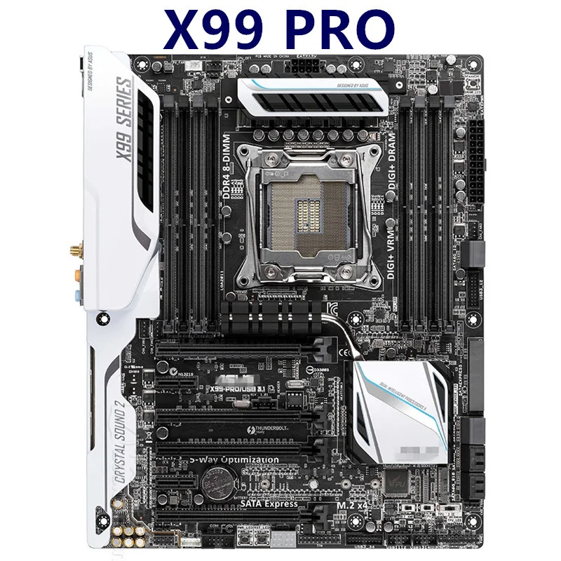 Для ASUS X99-PRO/USB3.1 оригинальный б/у Настольный X99 X99M 2011 Socket LGA Core i7 LGA2011 V3 DDR3