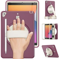 tablet case for ipad 9th 8th 7th generation 10 2 inch dropproof cover with screen protector pencil holder hand shoulder strap
