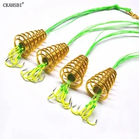 ckahsbi hot sale fish bait cannon carbon steel fluorescence set explosive fishing hooks barbed tackle accessories high quality