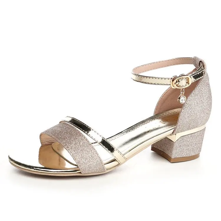 Новые сандалии женские 2019 летнее платье для девочек в Корейском стиле С пряжкой