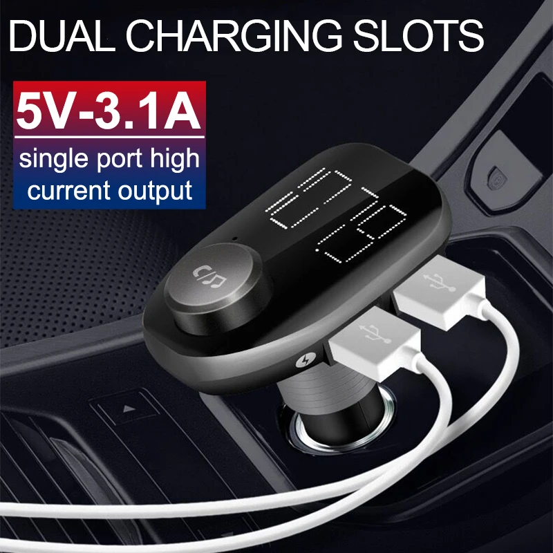 Автомобильное зарядное устройство XMXCZKJ с двумя USB разъемами 3.1A для