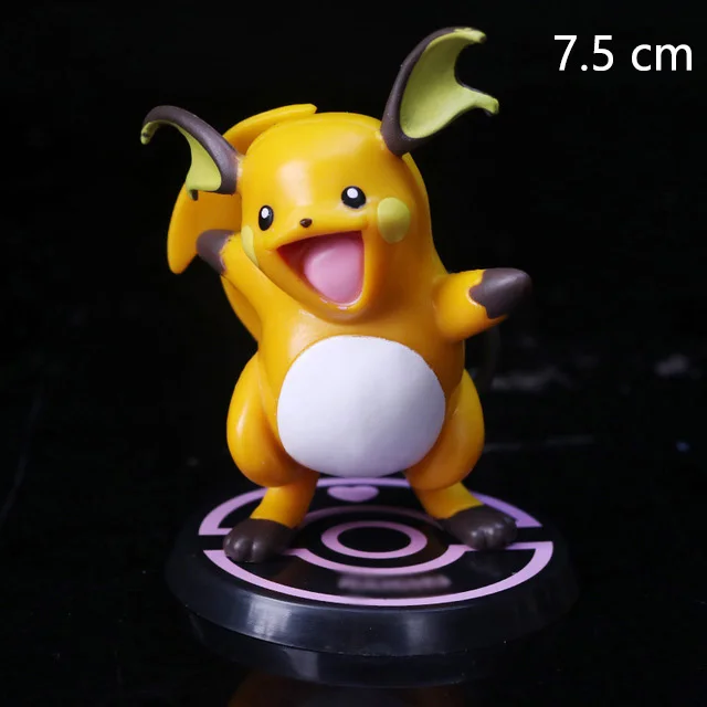 7.5cm Большой размер X Y Hydreigon Entei Genesect Raichu pika аниме экшн& toyp Покемон Фигурки Коллекция Модель игрушки подвижная база - Цвет: 7.5cm